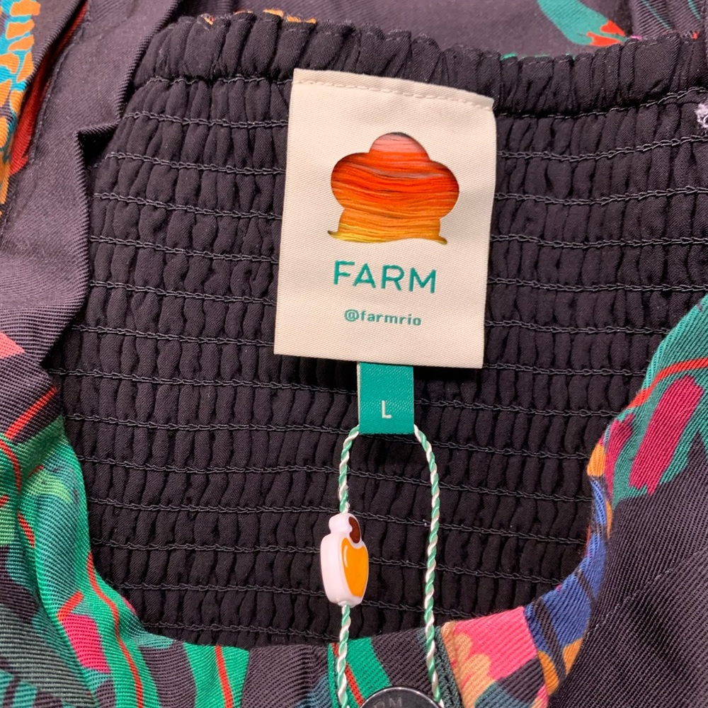 FARM RIO JUNGLE COLORS MINI DRESS - Picture 10 of 15